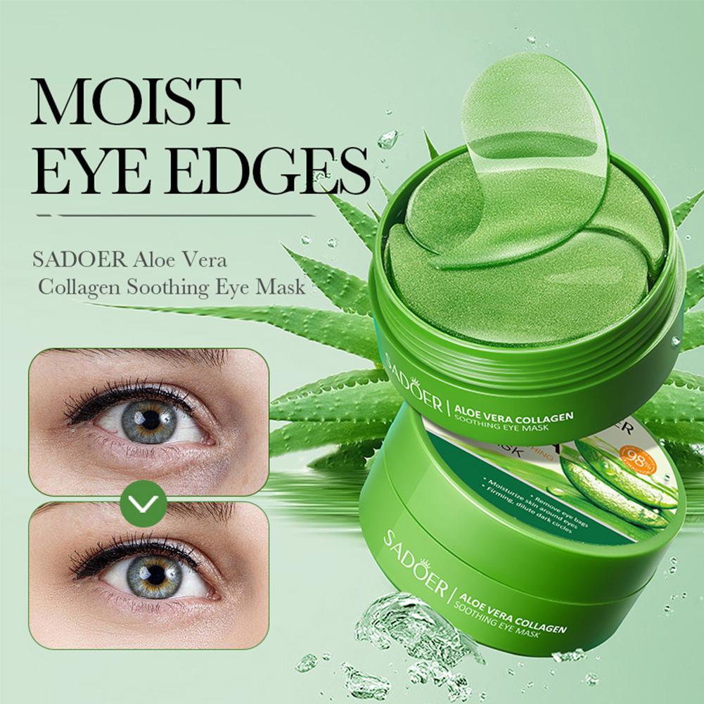 Collagen Under Eye Patches - 60pcs Aloe Vera Collagen Under Eye