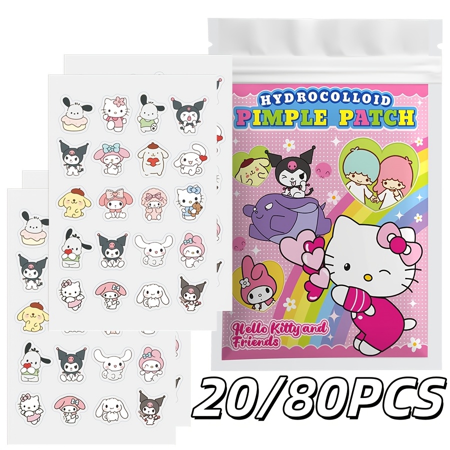 Hydrocolloid Pimple Patch - 20/80PCS Sanrio Hello kitty Cartoon hydrocolloid