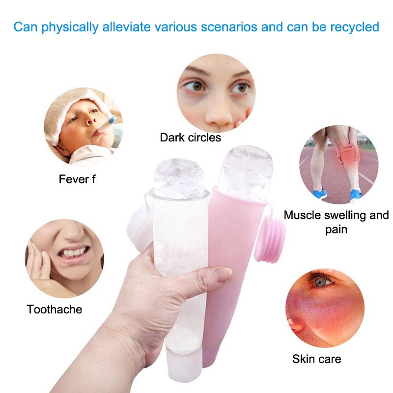 Face Ice Roller Puffiness - 1PC Silicone Cube Tray Shape Ice