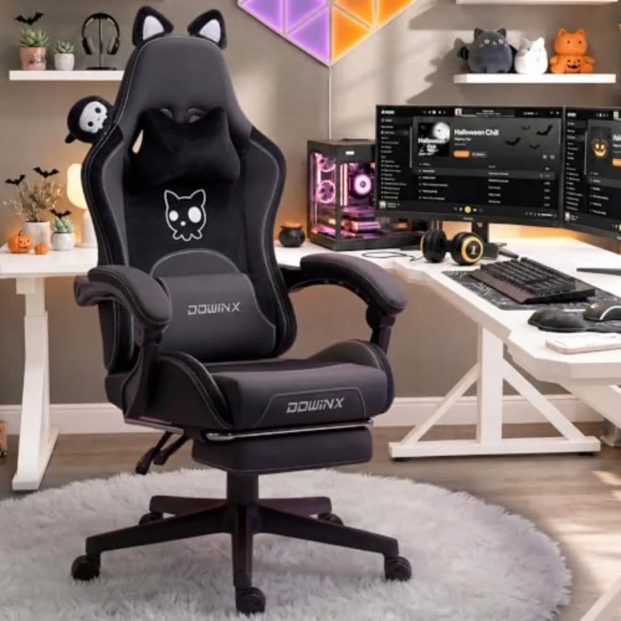 Massage - Gaming Chair for Adults with Cat