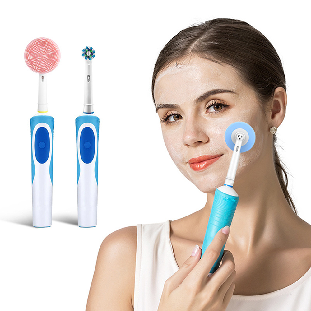 Silicone Face Scrubber Electric - Facial Cleansing Brush Replacement Head Compatible