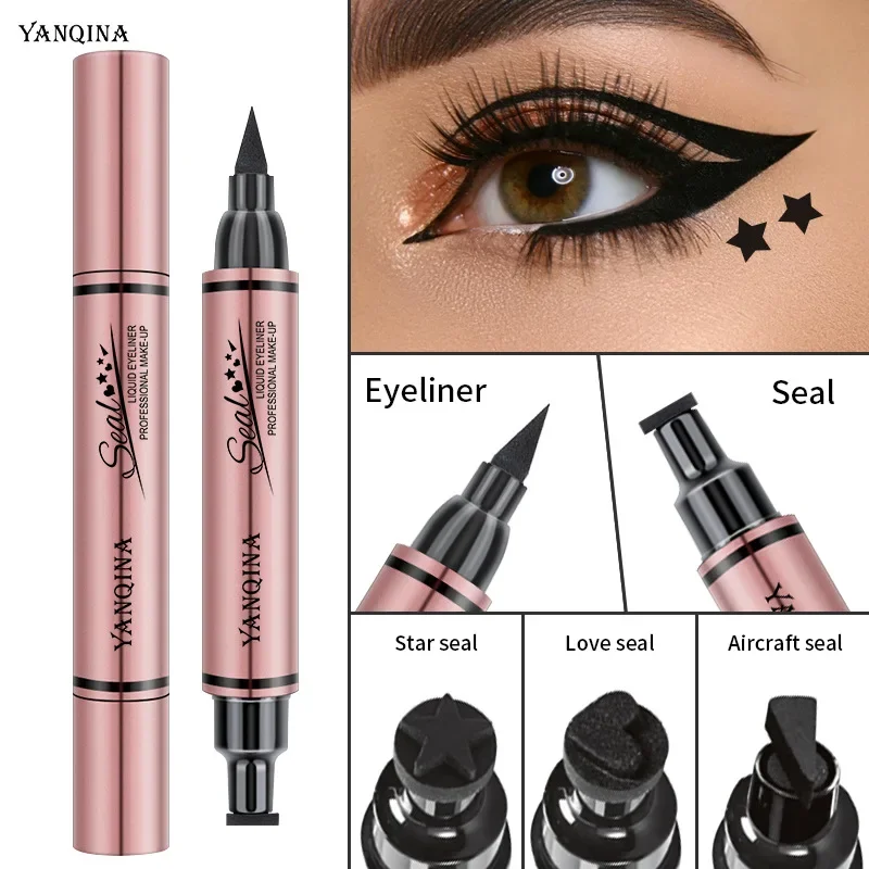Waterproof Liquid Eyeliner Pen - Eyeliner Stamp Seal Pen Long Lasting