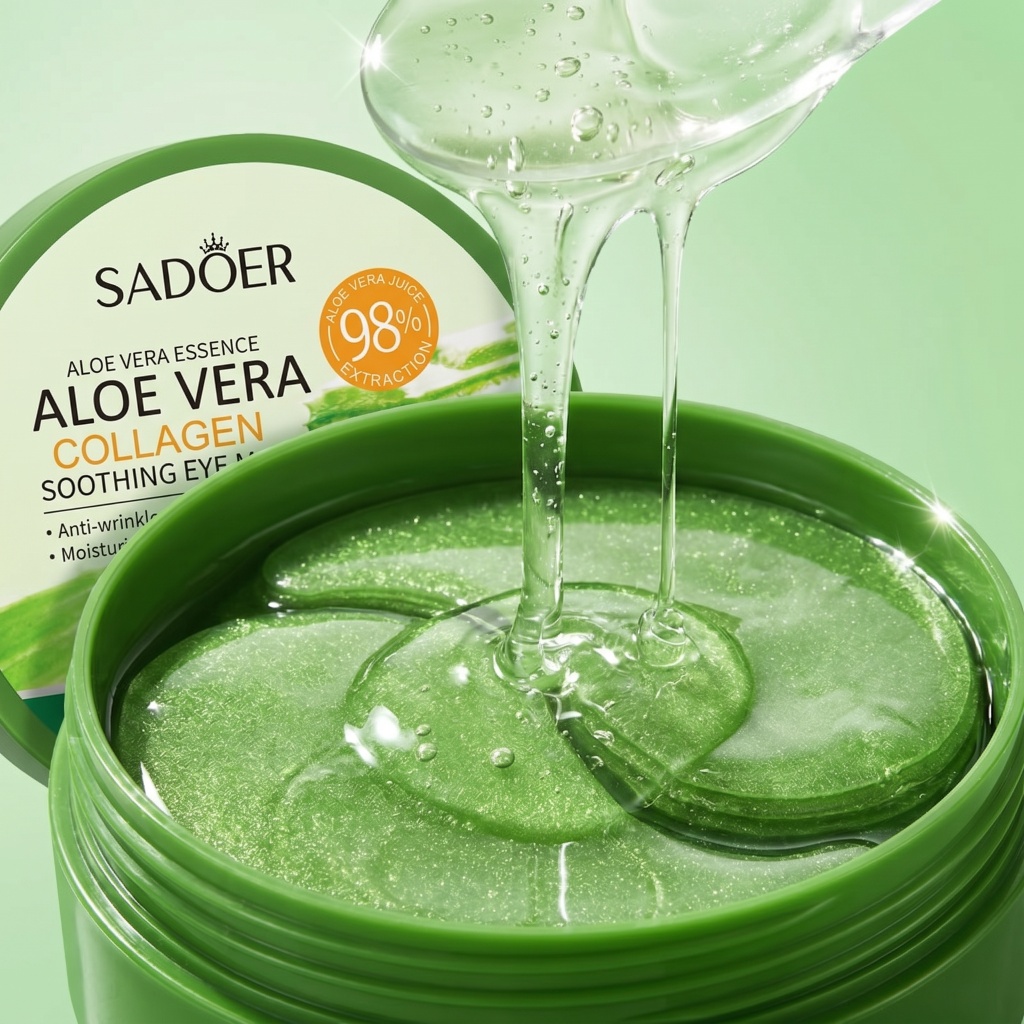 Collagen Under Eye Patches - 60pcs Aloe Vera Collagen Eye Mask