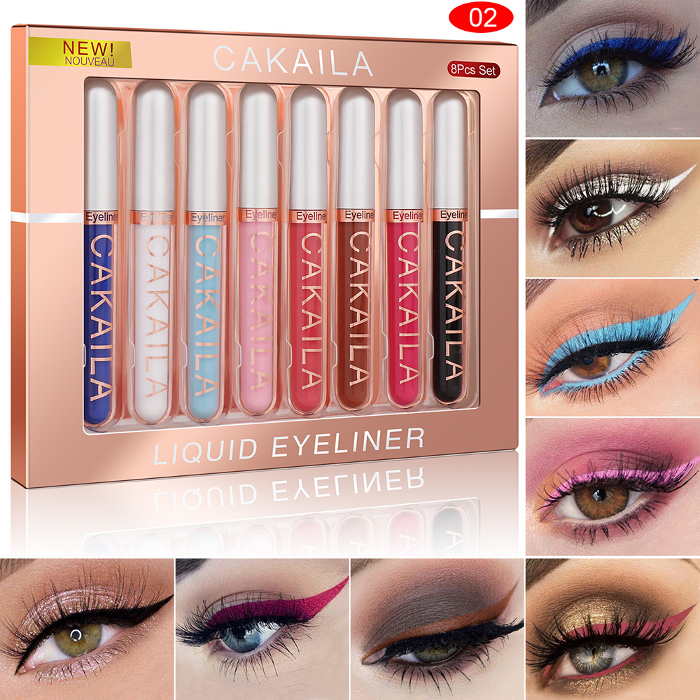 8-Color Set Waterproof Eyeline - огляд і ціна Waterproof Liquid Eyeliner Pen