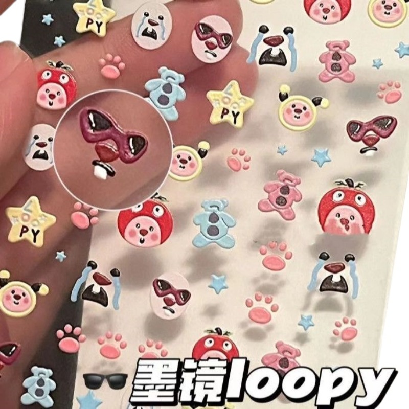 Loopy 3D embossed sticker, tra - огляд і ціна Nail Art