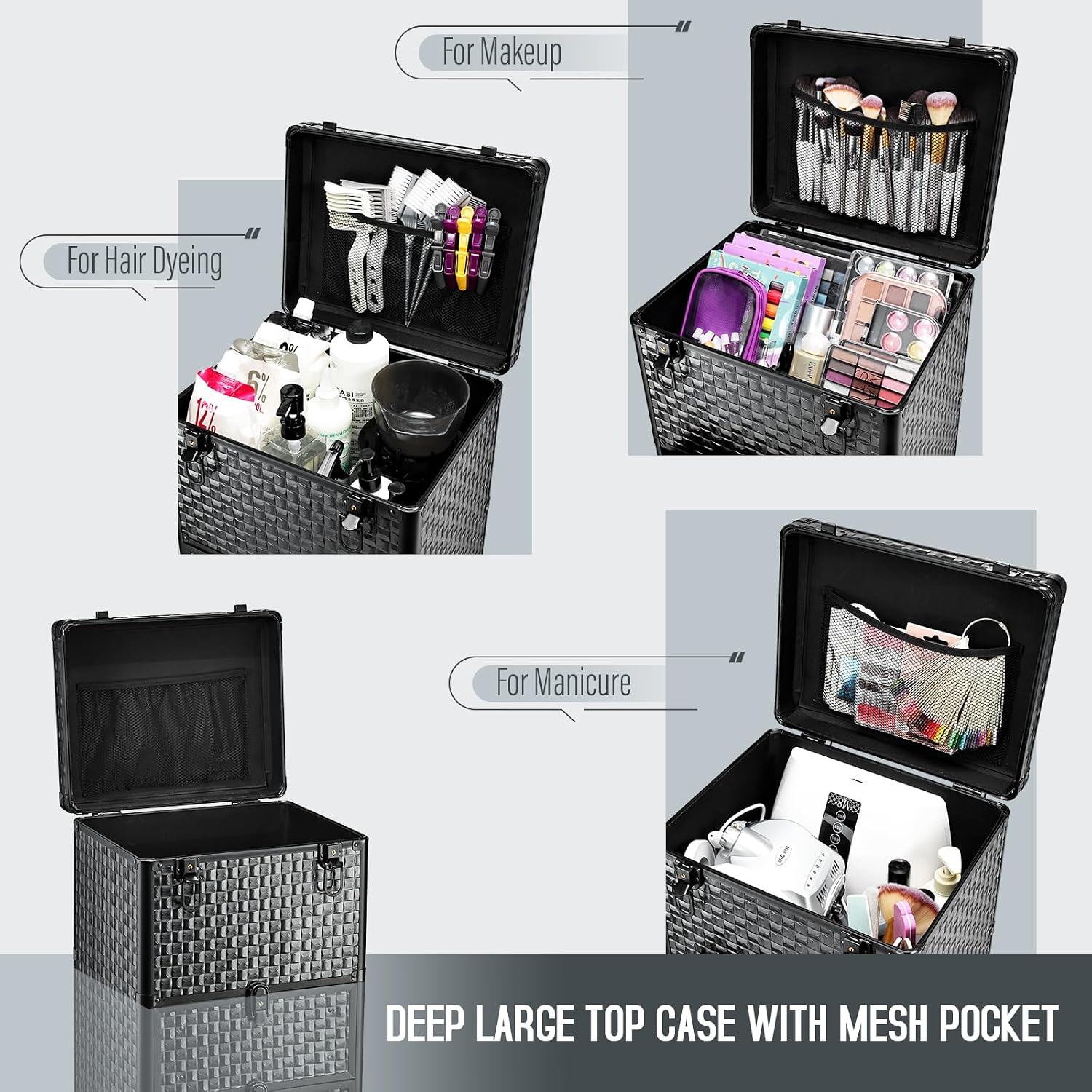 Rolling Salon Cart with 3 Draw - огляд і ціна Makeup