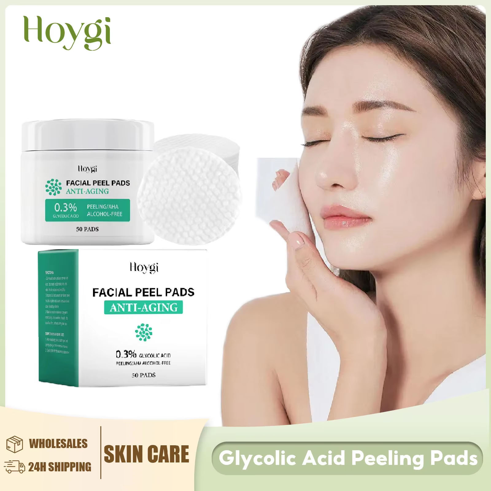 Glycolic Acid Cotton Pads Shri - огляд і ціна Salicylic Acid Blackhead Remover