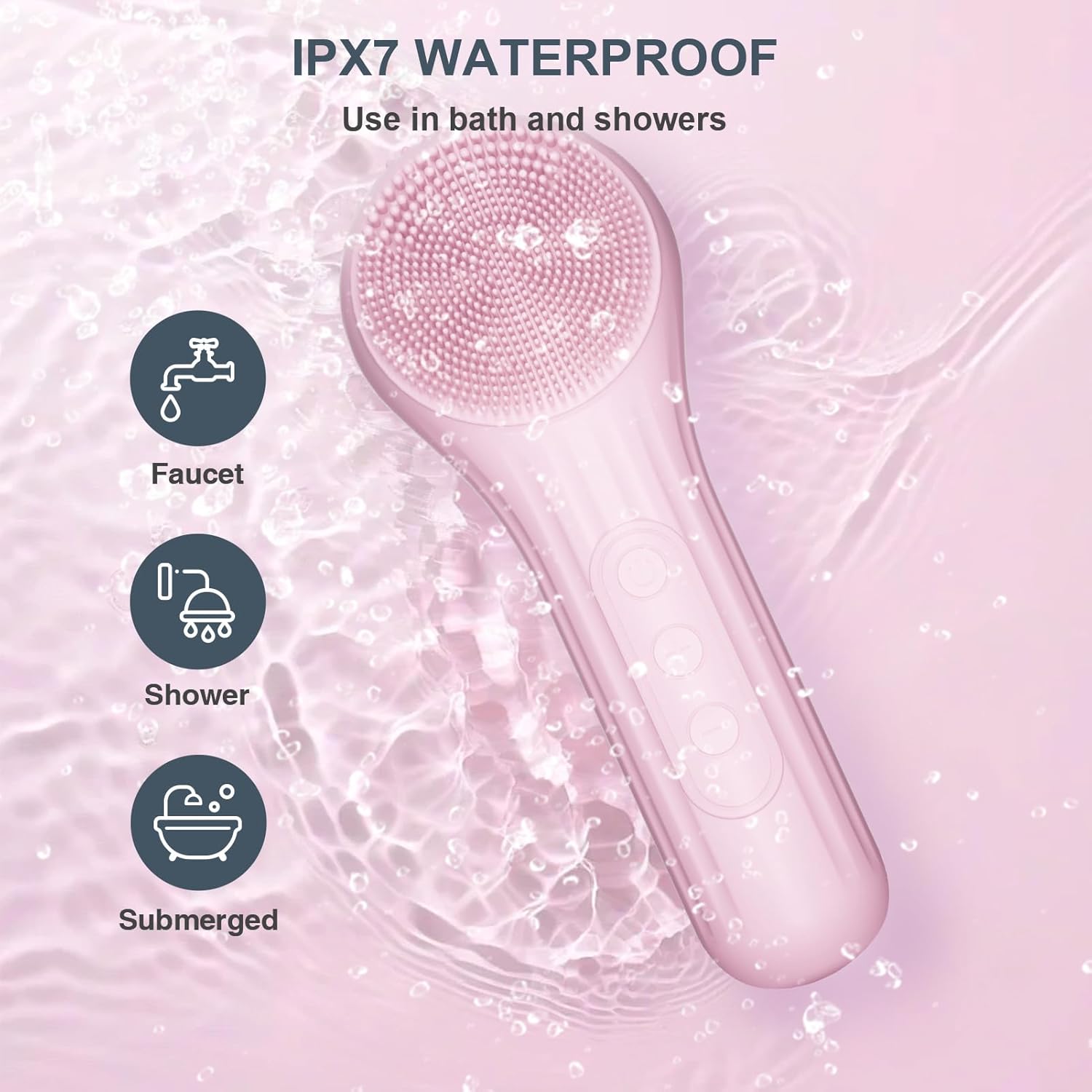Silicone Face Scrubber, Waterp - огляд і ціна Silicone Face Scrubber Electric