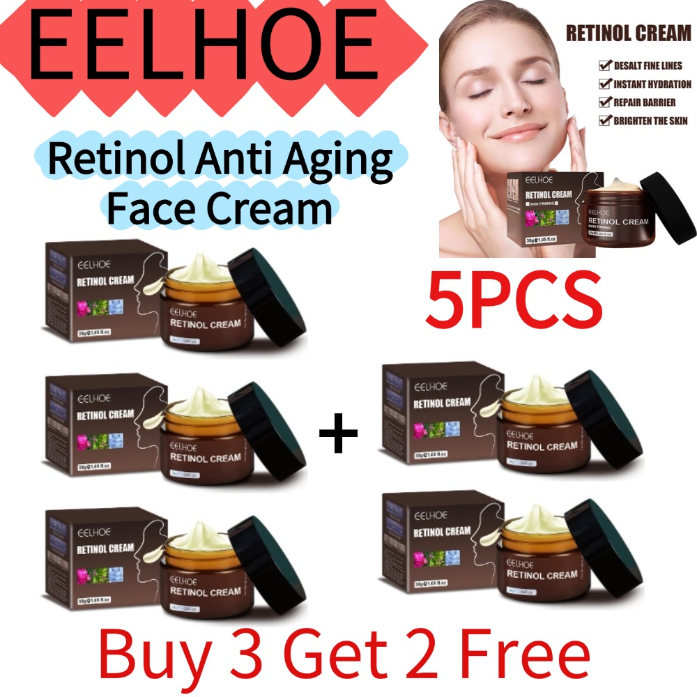 EELHOE 1/2/3/5PCS(Buy 3 Get 2  - огляд і ціна Retinol Anti Wrinkle Cream