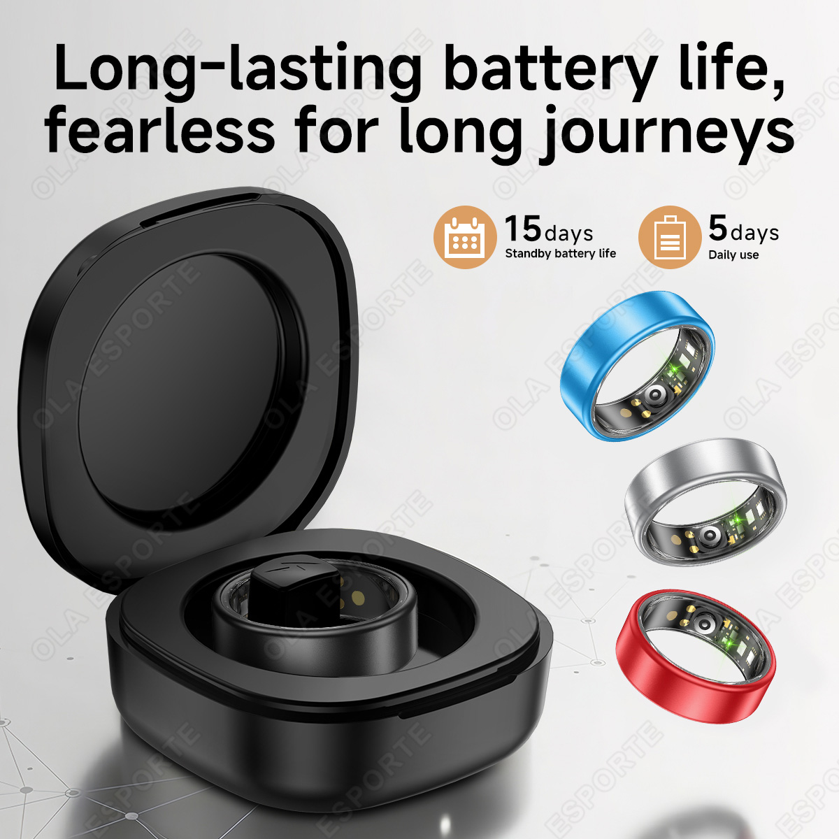 New Smart Ring with Case Heart - огляд і ціна Health Monitors