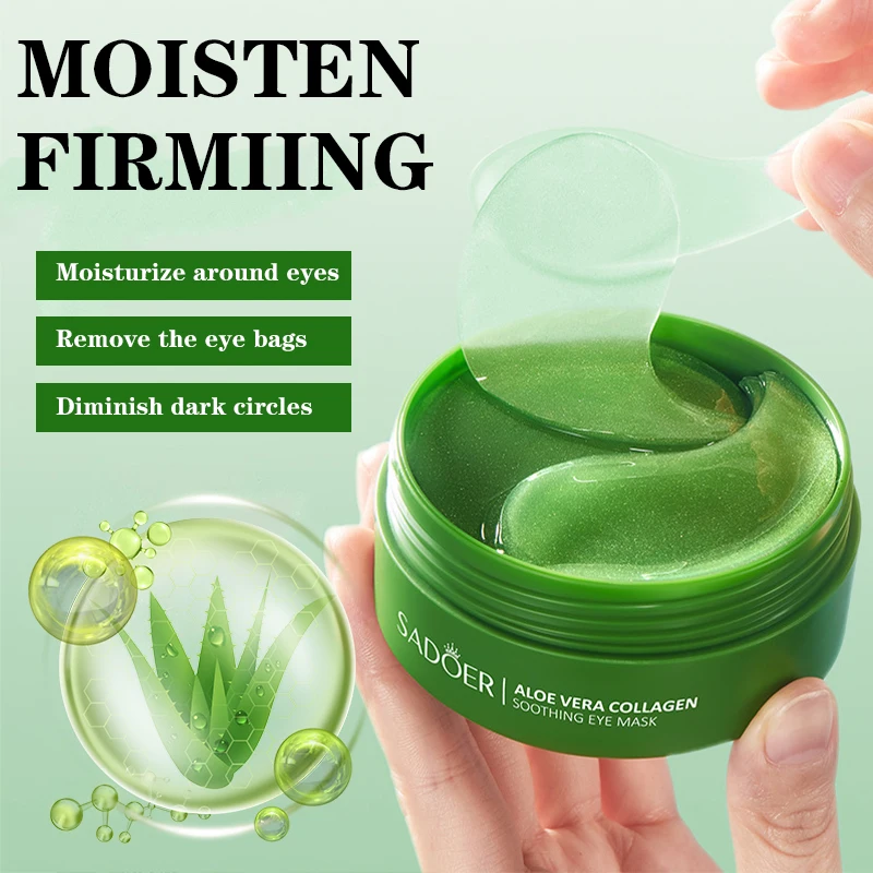 60pcs Aloe Vera Collagen Eye M - огляд і ціна Collagen Under Eye Patches