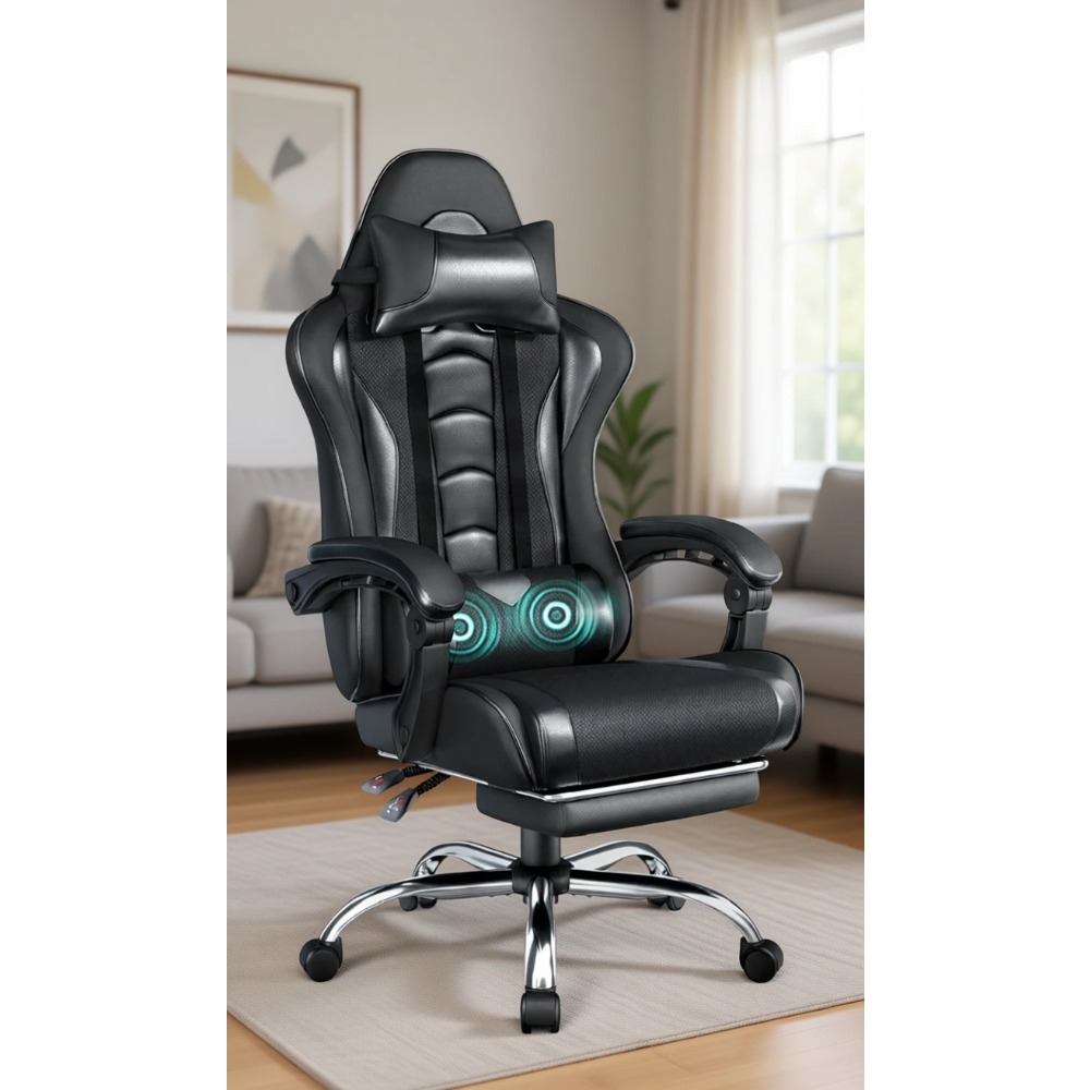 Comfortable PU Leather Gaming  - огляд і ціна Massage