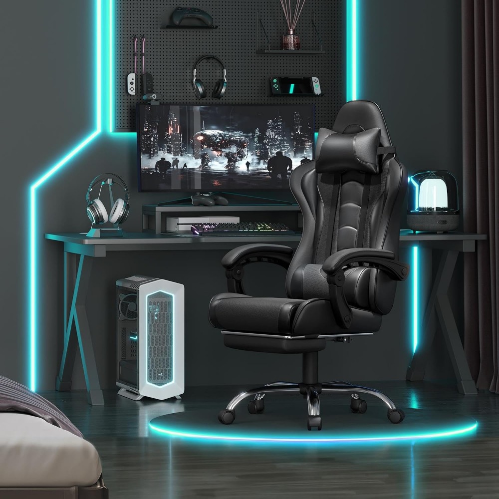 Comfortable PU Leather Gaming  - огляд і ціна Massage