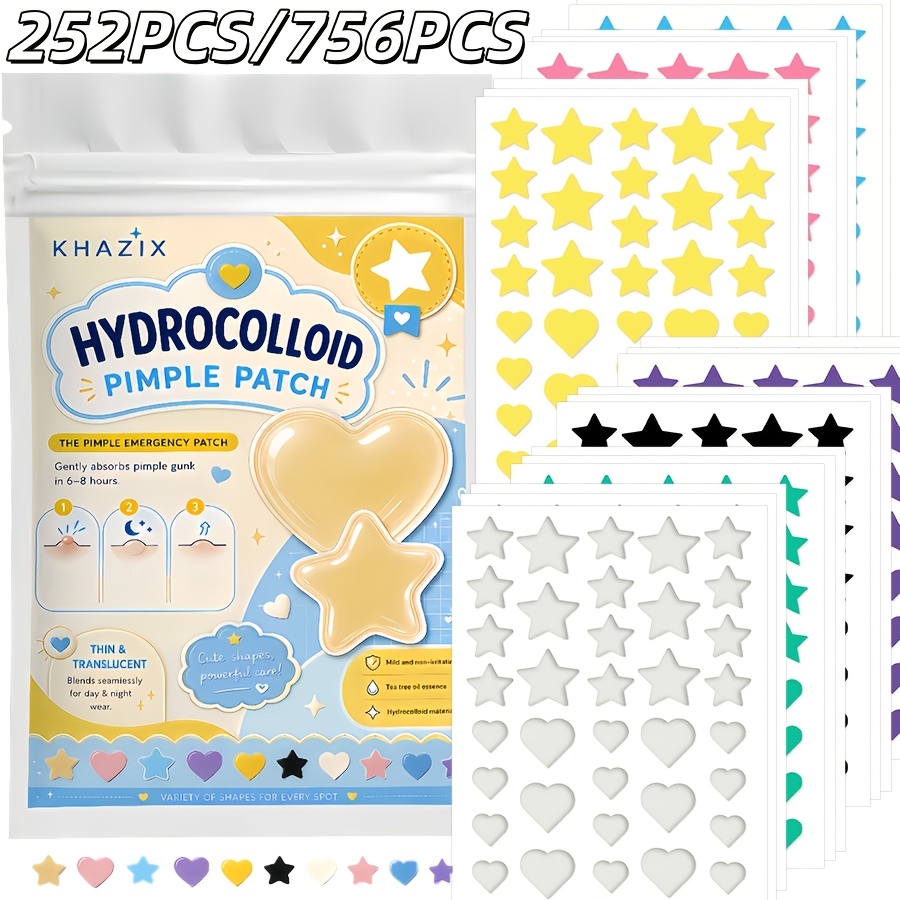 7 colors, 252 PCS/756 PCS. Sta - огляд і ціна Hydrocolloid Pimple Patch