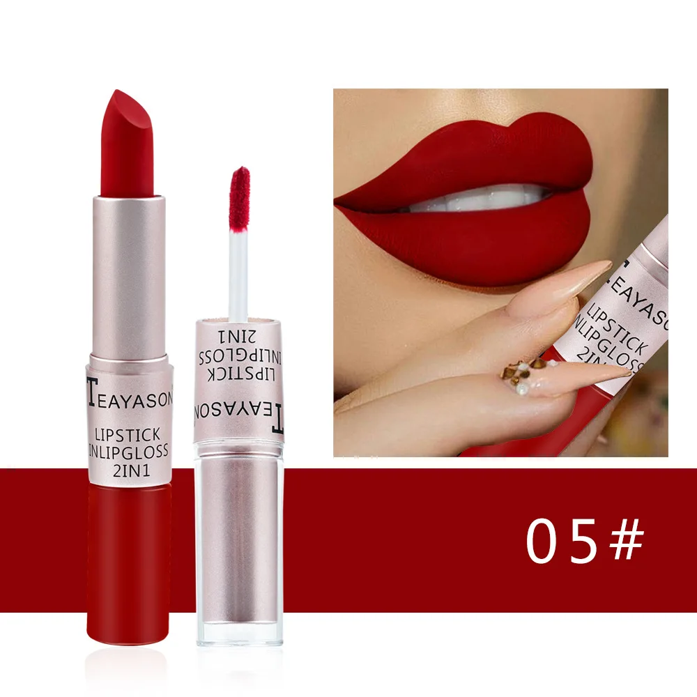 1PC Pink Lipstick Sexy Lip Glo - огляд і ціна Matte Velvet Lip Tint Long Lasting