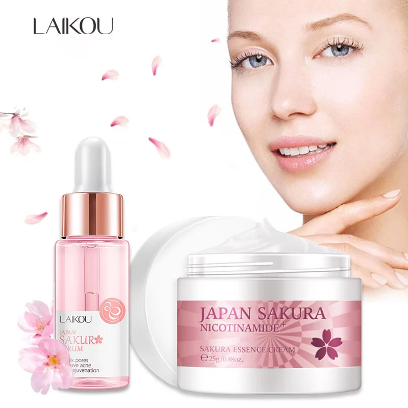 LAIKOU Sakura Serum And Collag - огляд і ціна Niacinamide Pore Shrinking Essence