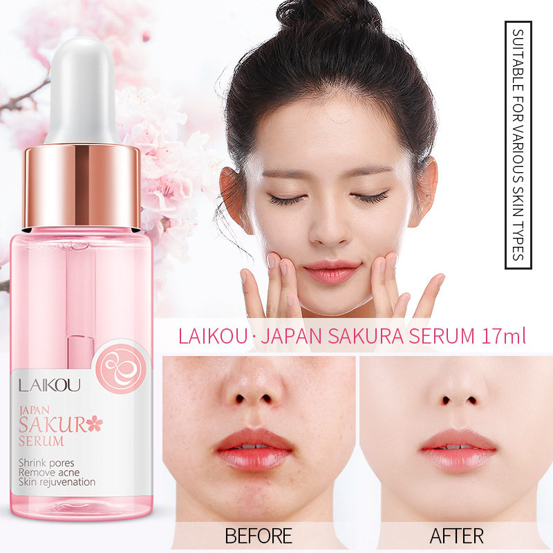 LAIKOU Sakura Serum And Collag - огляд і ціна Niacinamide Pore Shrinking Essence