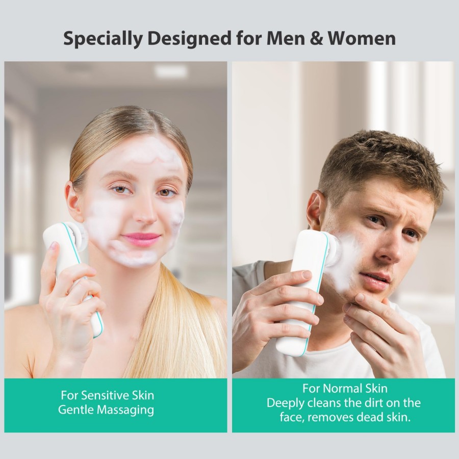 Facial Cleansing Brush,  Face  - огляд і ціна Silicone Face Scrubber Electric