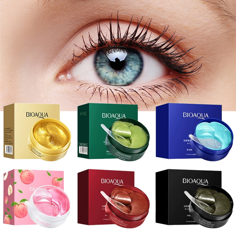 60pcs BIOAQUA Crystal Collagen - огляд і ціна Collagen Under Eye Patches