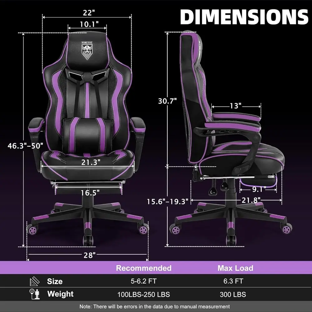 Ergonomic Reclining Gaming Cha - огляд і ціна Massage
