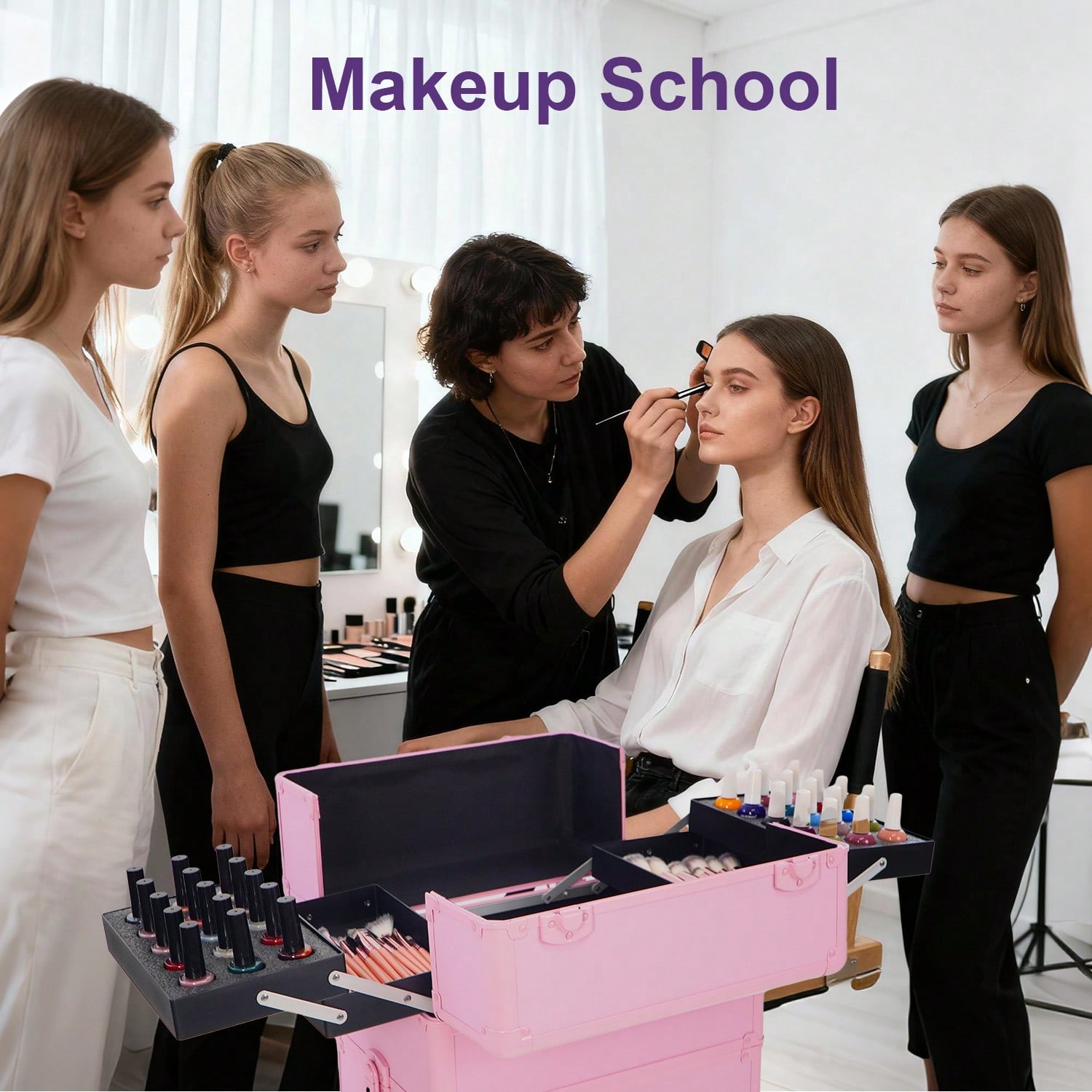 Rolling Makeup Train Case 4 in - огляд і ціна Makeup