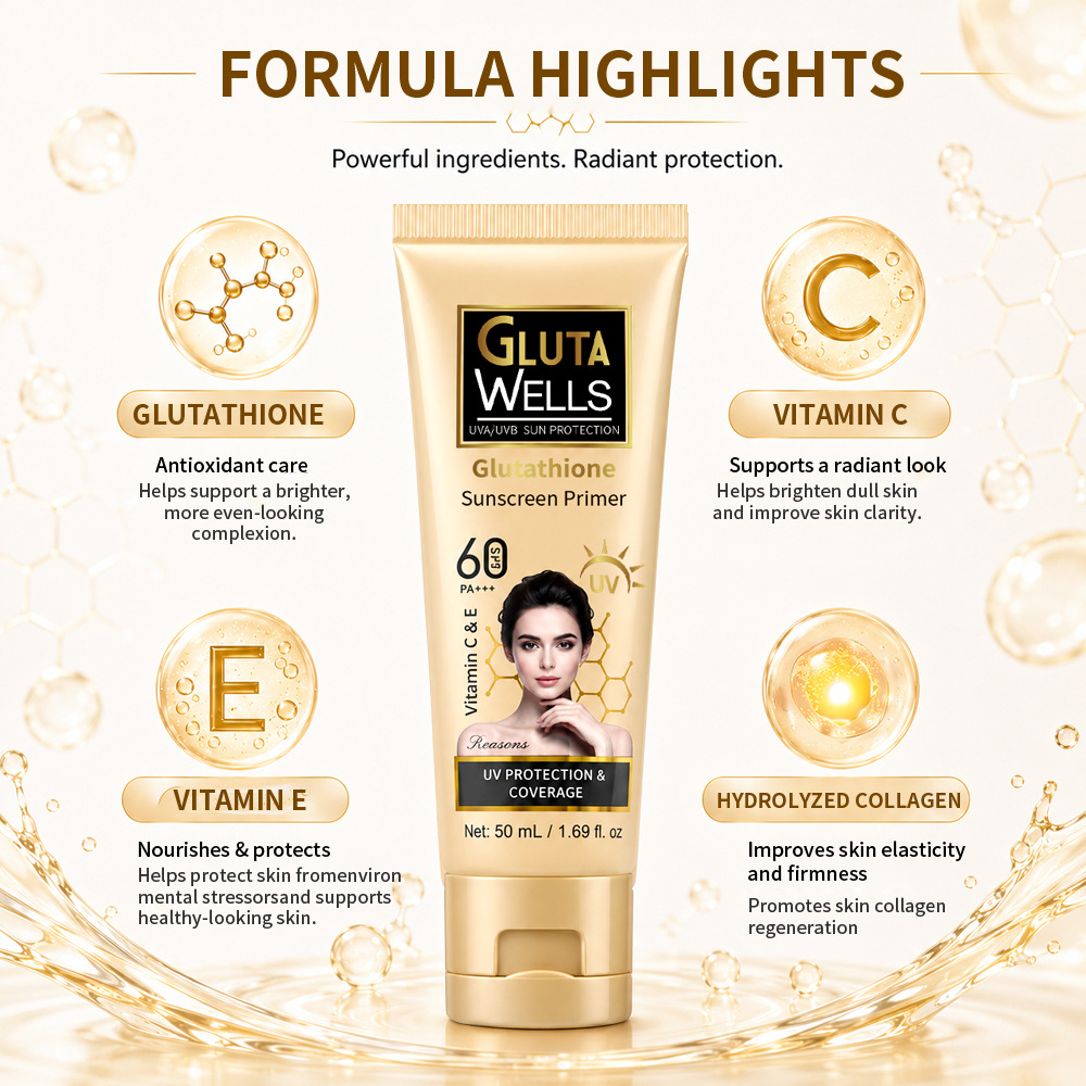 Whitening Sunscreen Face Care  - огляд і ціна Spf 50 Waterproof Sunscreen