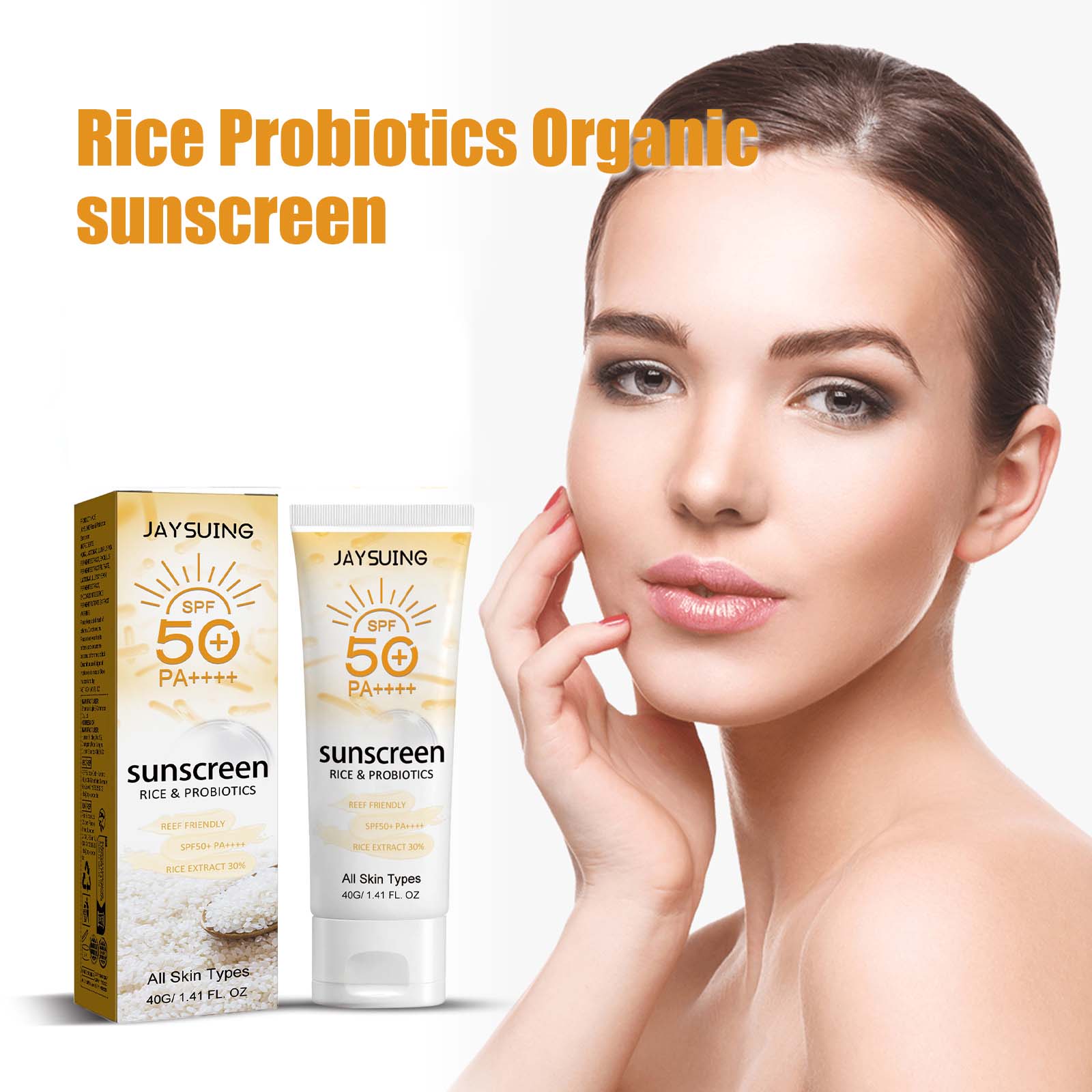 Probiotic Organic Rice Sunscre - огляд і ціна Spf 50 Waterproof Sunscreen