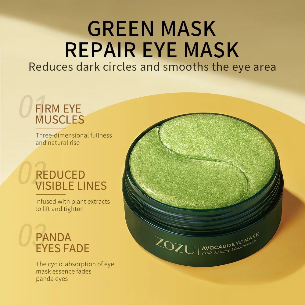 120pcs Avocado Golden Collagen - огляд і ціна Collagen Under Eye Patches