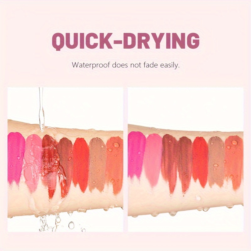 1pcs Waterproof Matte Velvet L - огляд і ціна Matte Velvet Lip Tint Long Lasting