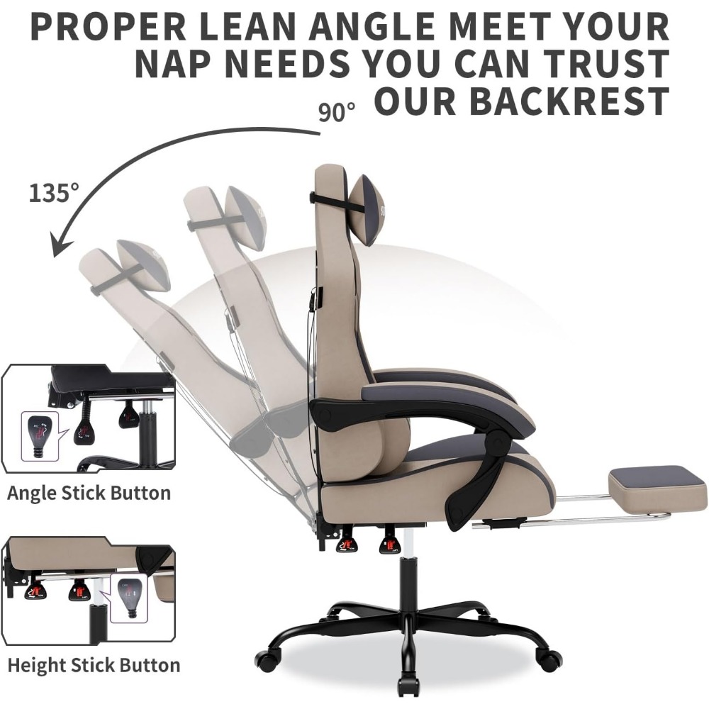 Ergonomic Gaming Chair with Ma - огляд і ціна Massage