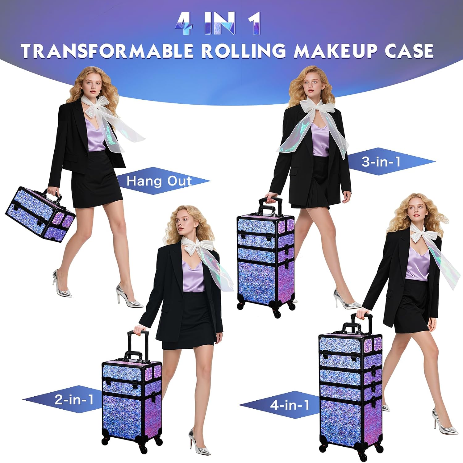 Rolling Makeup Train Case, Lar - огляд і ціна Makeup
