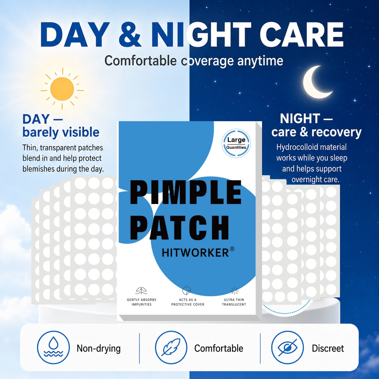 800Pcs Hydrocolloid Acne Pimpl - огляд і ціна Hydrocolloid Pimple Patch
