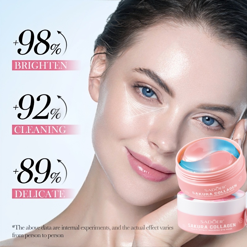 60Pcs Sakura Collagen Multi-Ef - огляд і ціна Collagen Under Eye Patches