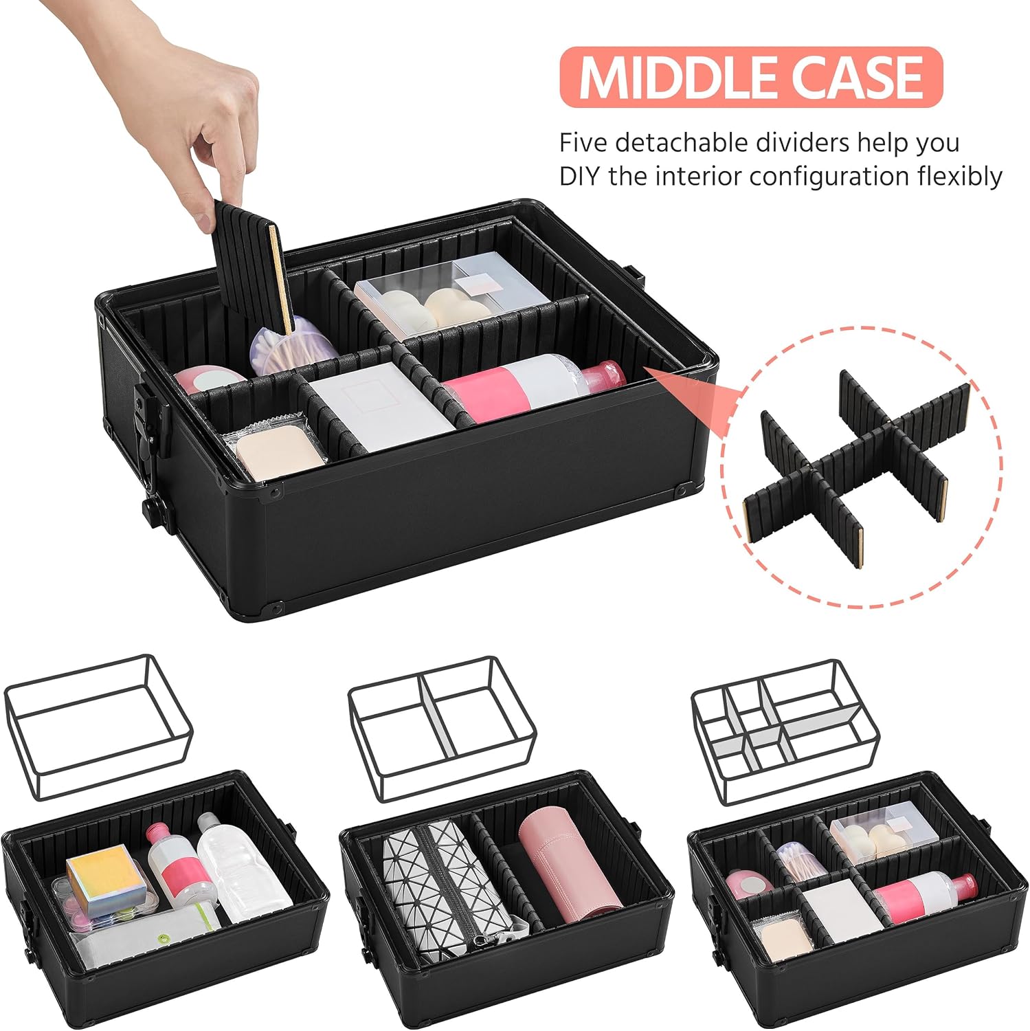 Rolling Makeup Train Case, Cos - огляд і ціна Makeup
